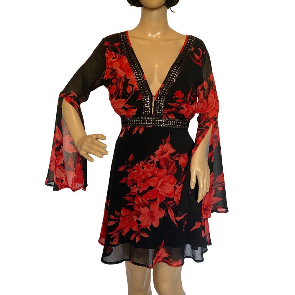 Elegant Boho Lulus floral dress